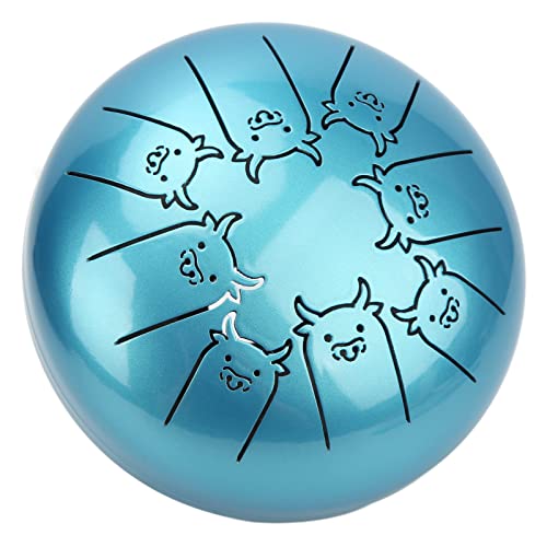 Tambor de Lengüeta de Acero 8 Notas 5.5in Azul con Bolsa miniatura 2