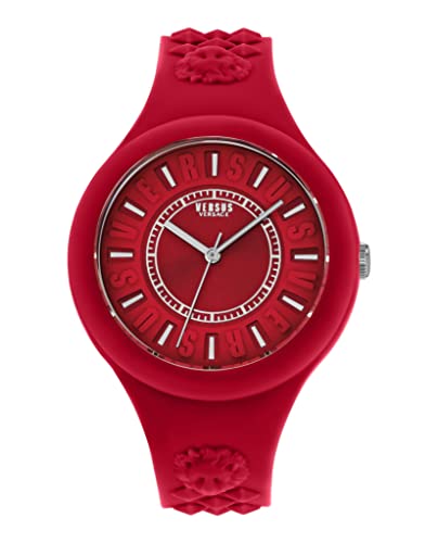 Versus Versace Fire Island Collection Luxury Womens Watch Timepiece, red, OS, Versus Versace | Fire Island