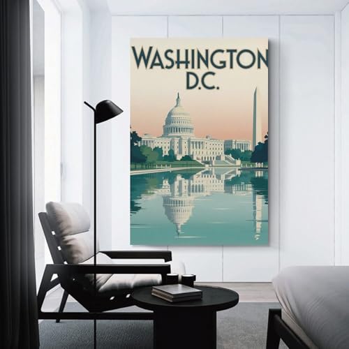 Décoration murale salon toile Washington D.C. 50x75 cm