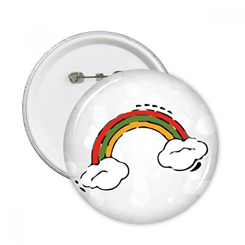 Badge bouton rond arc-en-ciel XXL pour masquer un accroc de veste