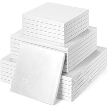 Baderke 18 Pcs Cake Drum 6, 8, 10 Inch Square Cake Board Baking Sturdy Cake Base for Desserts Pastries Tiered CakesWhite