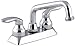 KOHLER K-15271-4-CP Coralais(R) Threaded spout and Lever Handles Utility Sink Faucets, Polished Chrome
