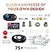 Playz Premium Solar System Model Kit for Kids - 4 Speed Motor, HD Planetarium Projector, 8 Painted Planets & 8 White Foam Balls with Paint and Brush for a Hands-On STEM DIY Project for Space Toys