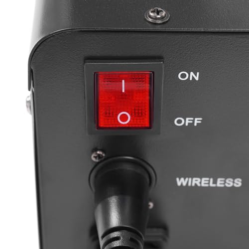 Máquina de humo con 18 luces LED y control remoto inalámbrico miniatura 4