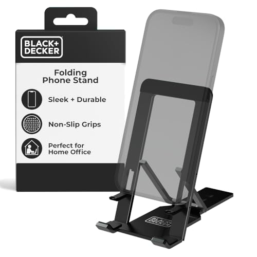 BLACK+DECKER Phone Stand for Desk - Folding Cell Phone...