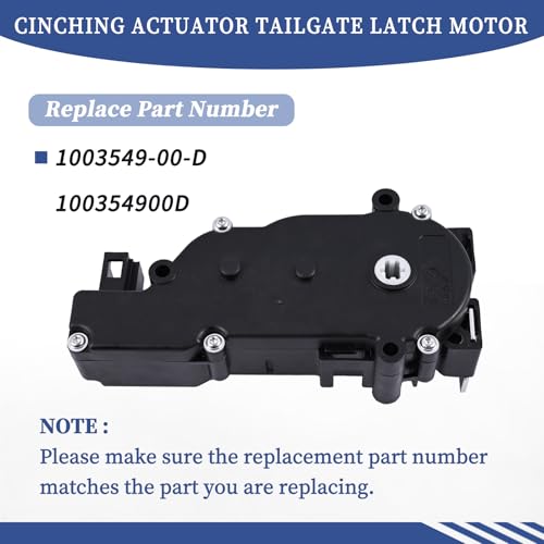 Image of Cinching Actuator Tailgate Latch Motor 1003549-00-D 100354900D Compatible with Tesla Model S 2012-2021