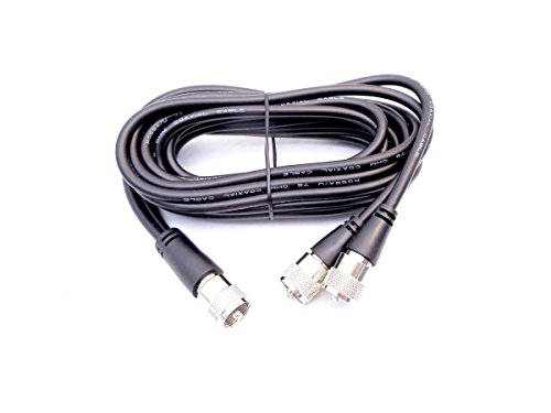 Prise coaxiale double de 2,7 m avec PL259 ProComm câble radio