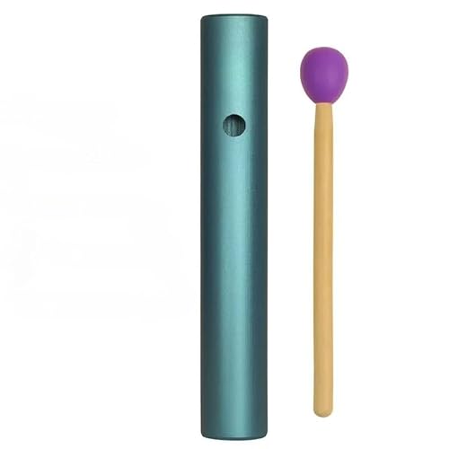 Percussion Instrument Chime Metal Tube Chime Aluminum Alloy Tuned 512Hz Hand Chime Instrument for Meditation Sound Therapy Yoga Relaxation Practice Recording Use (768 Hz)