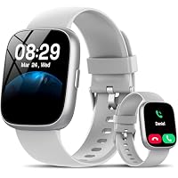 2026 Smartwatch Herren Damen, 1.83" HD Fitness Tracker mit Alexa/Telefonfunktion, 120+Sportmodi Fitnessuhr mit Herzfrequenz/Schlafmonitor/Schrittzähler, IP68 Smart Watch Sportuhr für Android iOS, Grau – Ansicht 1