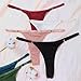 XI LIU 6 Pack G String Thongs for Women Sexy Low Underwear T Back thong Breathable Panties (US, Alpha, Medium, Regular, Regular, multicolor)