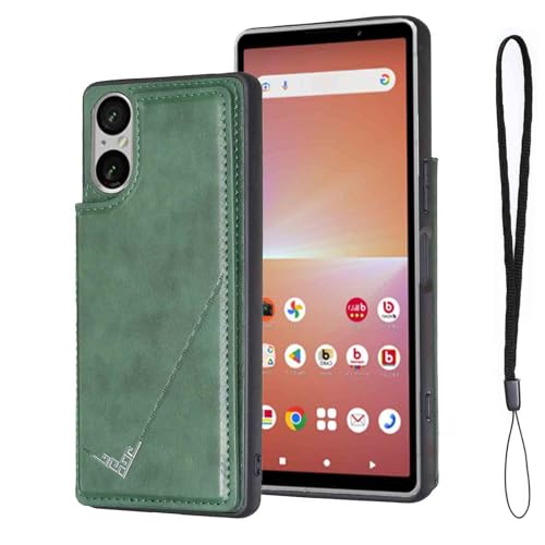 �yOULO1�zXPERIA 10 VI �p �X�}�z�P�[�X SO-52E ���U�[ �蒠�^ �P�[�X SOG14/XQ-ES44/A402SO �J�[�h���[ �g�� �P�[�X �蒠�^�i�_���O���[���j�\�j�[�G�N�X�y���A10 VI ���� �y�� �X�^���h�@�\ �w�� IC �J