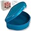 QUIST Solid Orthodontic Retainer Case - Black, Durable 2mm Construction, 3x2.5x1 Inch, With Ventilation Holes