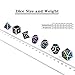 DNDND Rainbow Edge 7 Pieces Metal Dice Set DND Polyhedarl Heavy D&D Dice Set with Metal Tin for Dungeons and Dragons and Role Playing Game