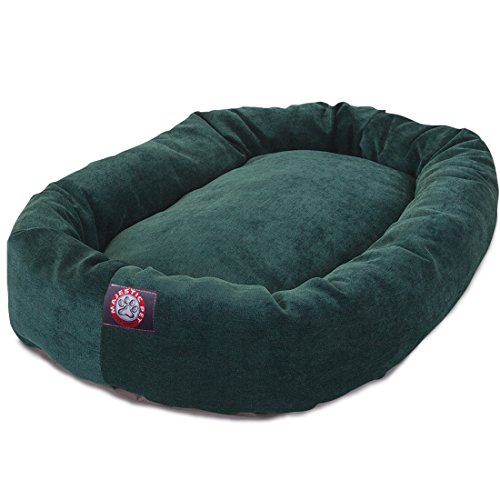 Image of Majestic Pet Villa 52 Inch Shredded Memory Foam Dog Bed for X-Large Sized Dog 52x35x11 Inch-Orthopedic Pet Bed with Removable Washable Cover-Washable X-Large Puppy Mat with Head Support-Marine