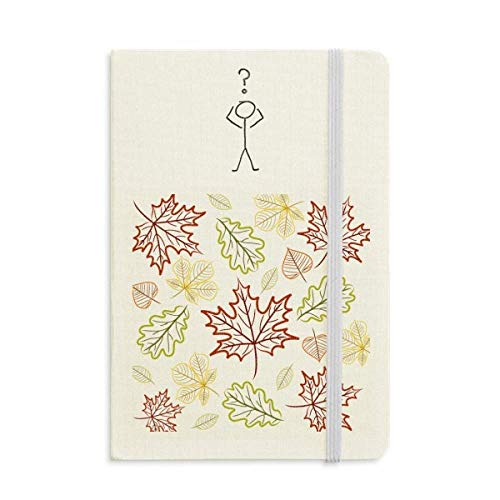 Carnet de questions papier A5 motif feuille de Thanksgiving pour journal intime de gratitude
