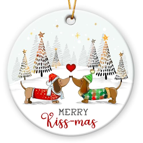 Dachshund Ornament 2025, Dog Lovers Gifts for Women Men, Friends