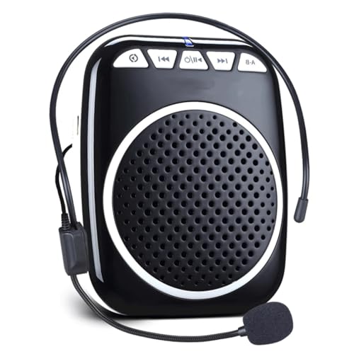 Amplificador de voz portátil con micrófono de cable para profesores y guías turísticos