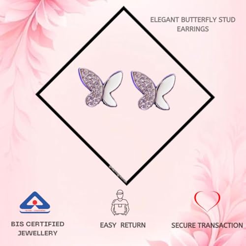 Image of silver stud earrings for women