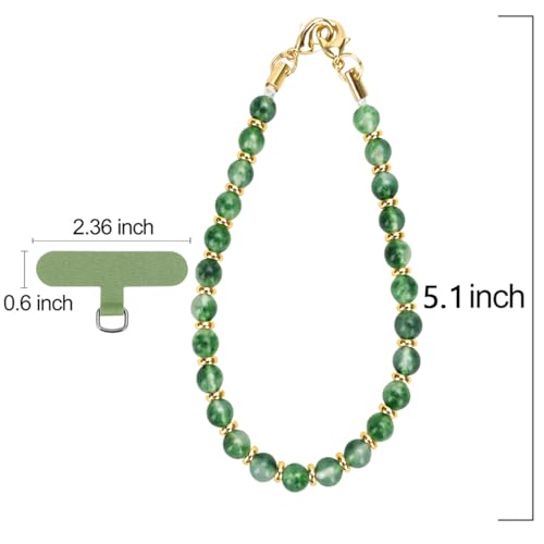 Marble Beaded Phone Wrist Strap, Cellphone Lanyard with Tether Generic Blue - 第 23/61 張圖片