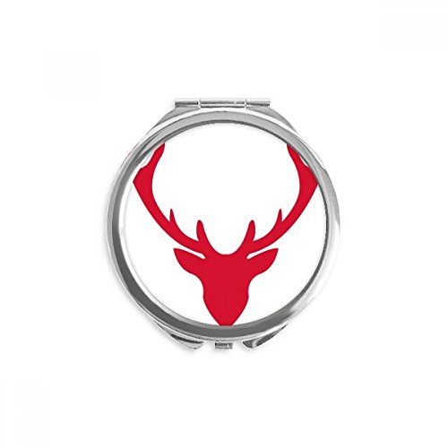 Miroir de poche noël elk avatar festival rouge portable de 2,6 pouces