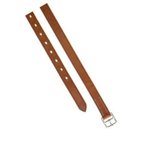 Acion Estribo Ludomar Inglesa Cuero Cromo (par) Color:marron Opciones:25x140