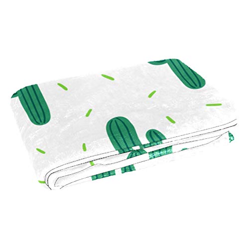Couverture cactus vert 150x100 cm douce et chaude pour lit et canapé - 3