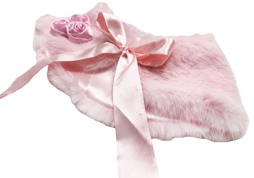 Vestido de boda para niña con chal esponjoso 3-7 años miniatura 4