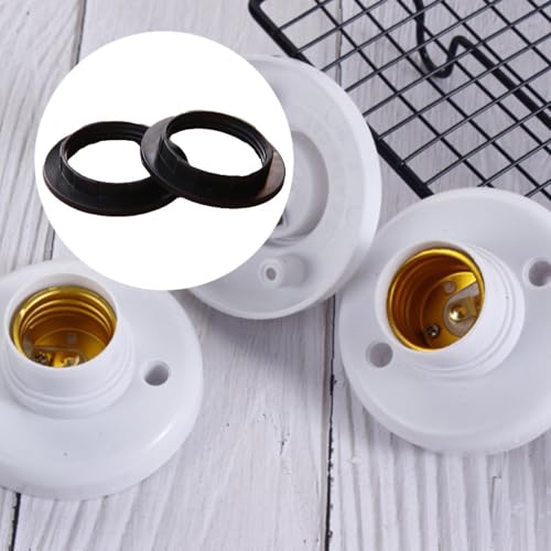 Image of CALANDIS 2Pcs Lamp Shade Rings Retainer Rings Light Socket Rings for E27 Or E26 Model Black | Lighting Parts & Accessories | Lamps, Lighting & Ceiling Fans | Home & Garden