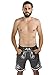 Produktbild Herren Trachten Jogging Lederhose kurz - Jogginghose Sporthose Bestickt - Trachtenhose - Fitness Trachtenlederhose Adam (XL, Dunkelgrau)