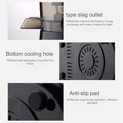 Cold Press Juicer, Slow Masticating Juicer Machines, nama juicer, Juicer Machine with 200w Large Feed Chute, Fit Whole Vegetables and Fruits, Easy to Clean lime