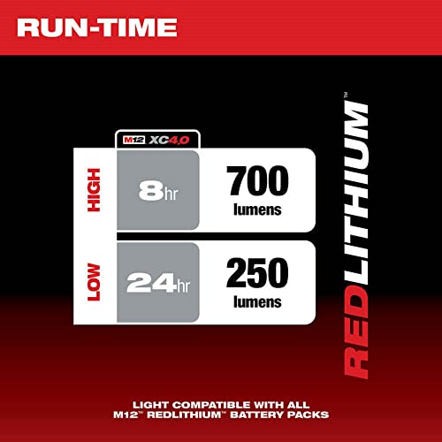 Milwaukee 2367-20 M12 Rover 700 Lumens Repair Flood Light with USB Charging- Bare Tool