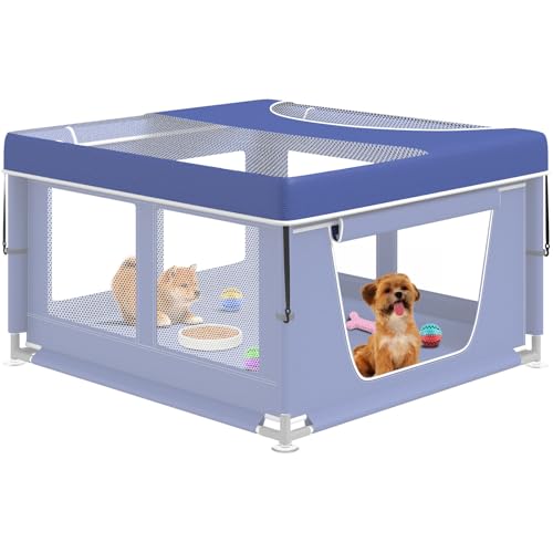 besuhot Capa Para Cercadinho De Cachorro, Adequada Para Cercadinho De Cachorro De 42 X 42 Polegadas,
