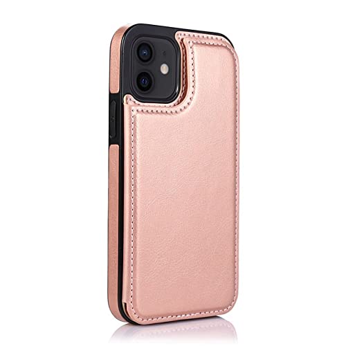 Étui iPhone XS Max antichoc or rose avec rangement pour cartes bancaires