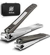 Nail Clippers Set for Men with Catcher, No Mess Toe Nail Clipper Finger Nail Clipper, Sharp Durab...