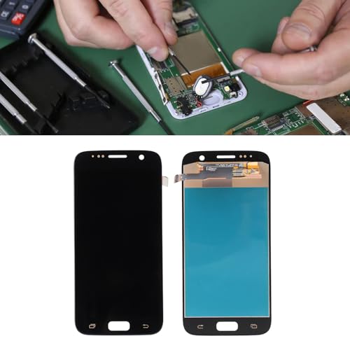 Écran de remplacement pour Galaxy S7 noir vitre tactile numériseur assemblé avec cadre TFT