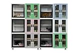 Six Unit Cat STAX (3rd Generation) Modular Cat Cage System