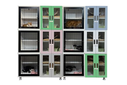 Six Unit Cat STAX (3rd Generation) Modular Cat Cage System