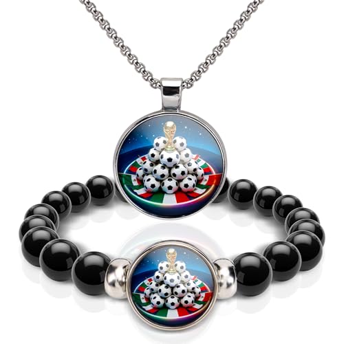 World Cup 2026 Soccer Gifts for Him Boys Men Teen Boys, Soccer Jewelry Gifts for Soccer Players Team Fans, Birthday Gifts for Son Grandson Brother, Soccer Gifts for Boys Teens Kids, Soccer Stuff for Boys