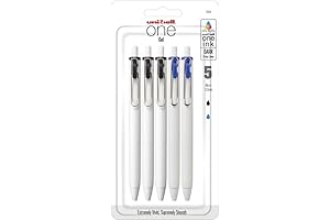 uni uni-ball One Retractable Gel Pens, Micro Point, 0.5 mm, White Barrel,...