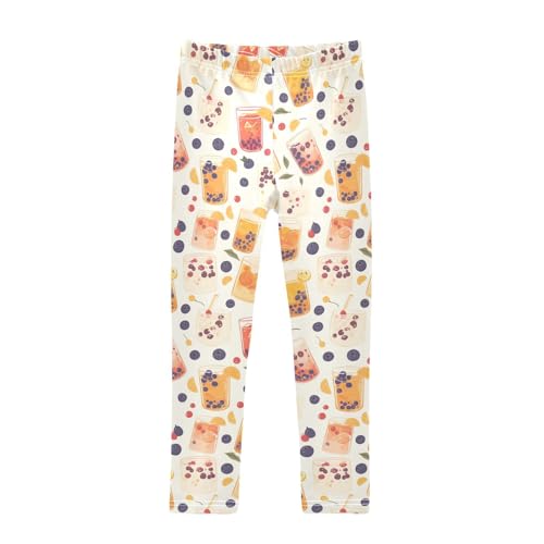 KLL Bubblea Pattern Toddler Girl Leggings Stretch High Waisted Lounge Pants Exercise