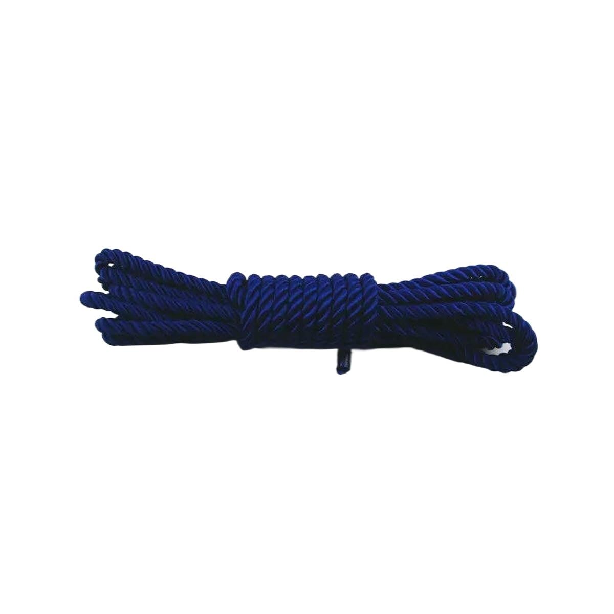 Macrame Rope Twisted String,Diameter:5mm Cord DIY Bracelet Wax Thread Length:5m(14 Blue)