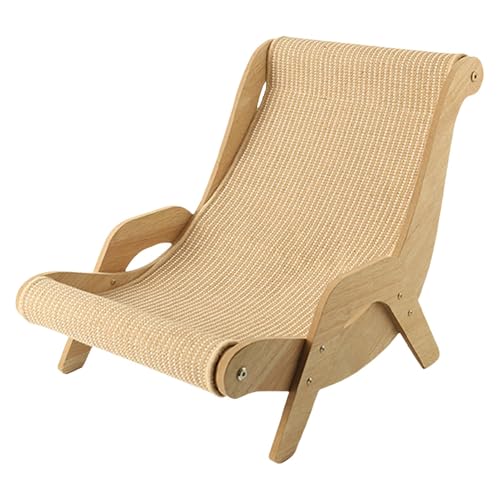 Chaise à bascule pour chat : griffoir et transat ergonomique robuste