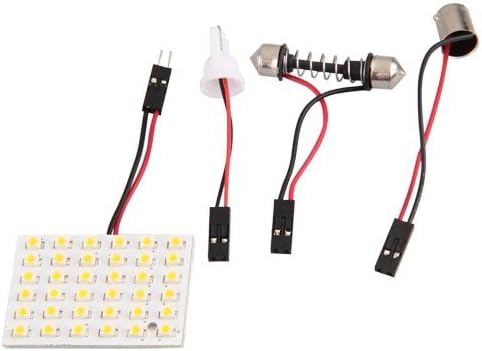 Davitu Suministros de equipos eléctricos - Llegada Zocalo BA9s + T10+Modulo Galleta 36 3528 SMD LED blanco calido +Modulo Festoon
