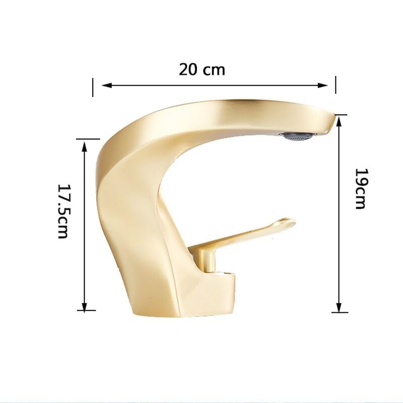 Robinet de lavabo serpent eau chaude et froide mitigeur évier pont - 3