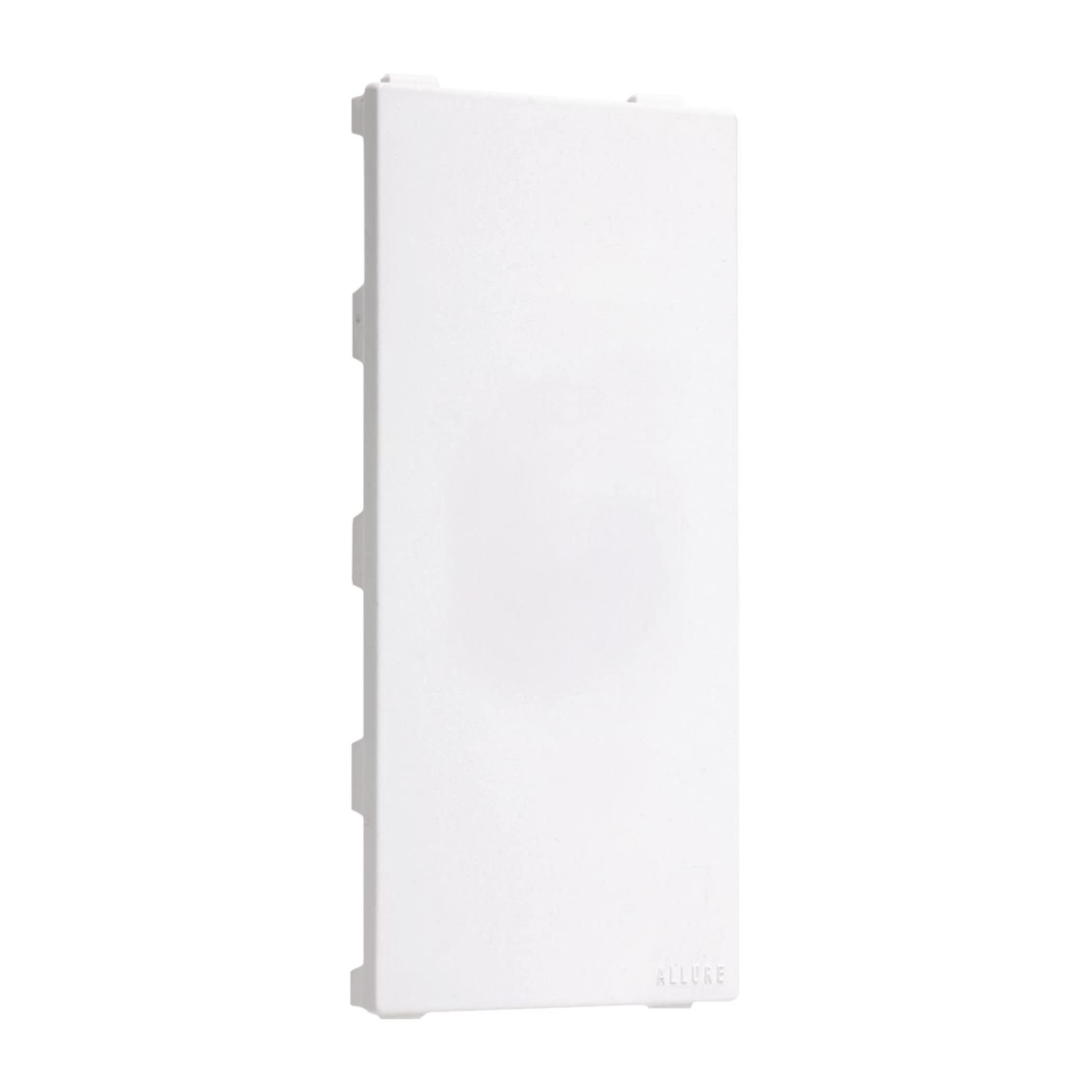TayMac A00W Allure Nonmetallic Wallplate with Blank Insert, White-image-4