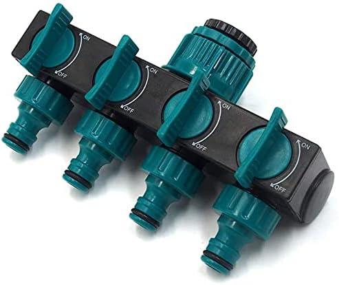 Namvo Multi-Tap Connector 4-Way Watering with 3/4in Individual On-Off Valves Garden Irrigation Diverter Tap - Image 3