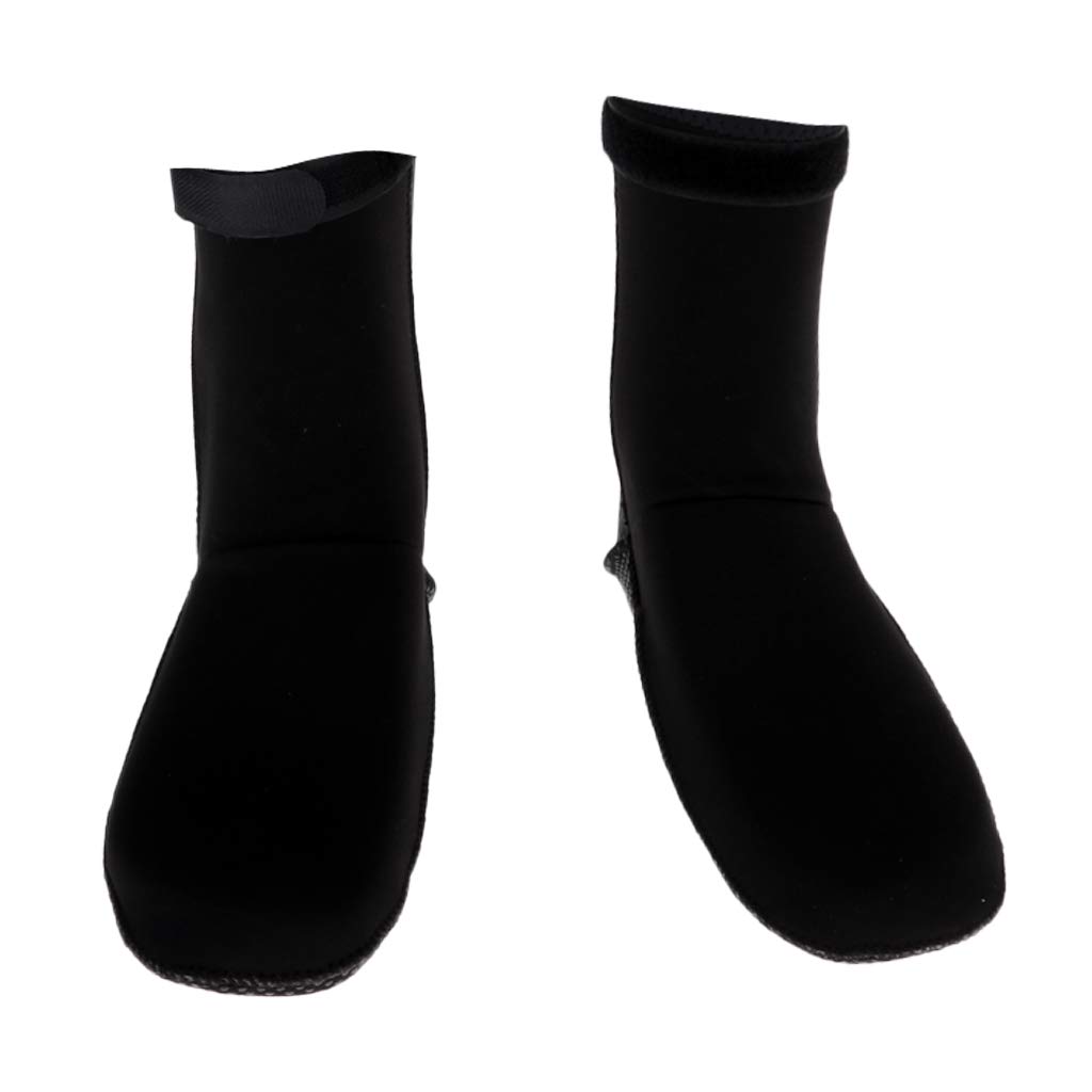 Neopren-Schwimmsocken, 3 mm, für Tauchen, Surfen, Wassersport, Schnorcheln, Größe M, Schwarz