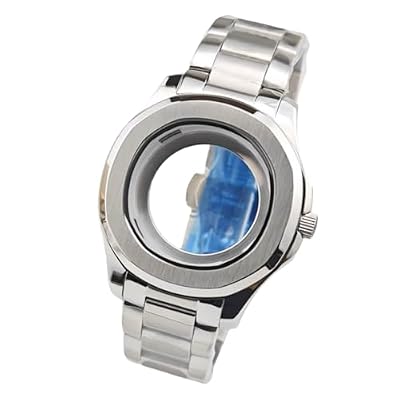 ROUREOX Kit Cassa Orologio 44mm Stile Marine Acciaio 316L Bracciale Integrato, Movimento NH35 NH36 NH38 Zaffiro per Patek Philippe Aquanaut - C1 44MM