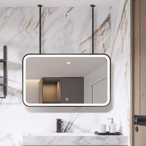 Miroir LED tactile à intensité variable avec verre HD 90x60 - 2