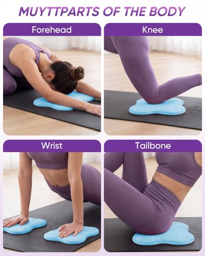 Image of 2-4 Pack Yoga Knee Pads, TPE Cushion for Pilates Exercise